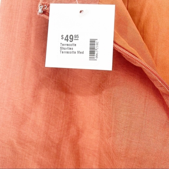 Lush Terracotta Shortie Shorts Size Medium NWT - Picture 4 of 4